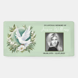 Lona Hermosa paloma blanca de la paz