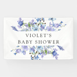 Lona Hermoso Baby Shower Blue Wildflower