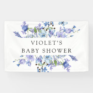 Lona Hermoso Baby Shower Blue Wildflower