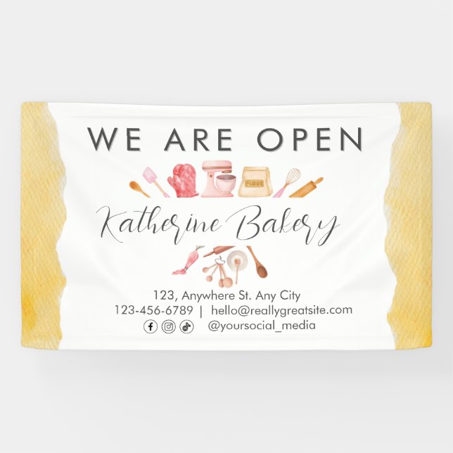 Lona Herramientas de análisis Social Media Bakery Busin (Horizontal)