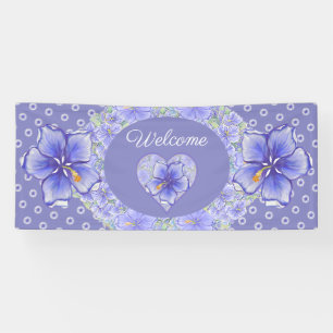 Lona Hibiscus & lace BLUE