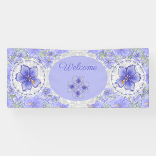 Lona Hibiscus & lace BLUE