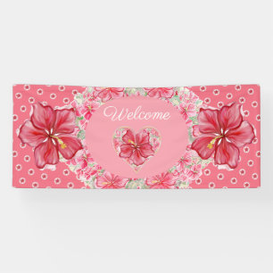 Lona Hibiscus & lace RED