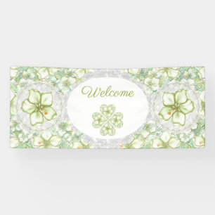 Lona Hibiscus & lace WHITE