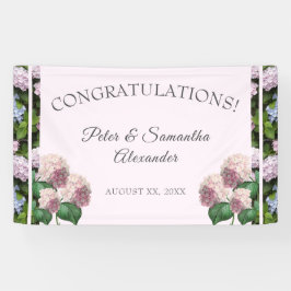 Lona Hidrangea veraniega Flores, rosa, verde, Boda Ba