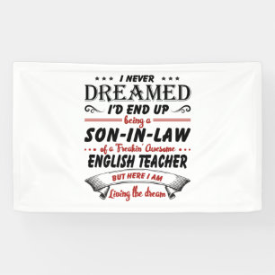 Lona Hijo En Derecho De Impresionante Profesor De Inglé