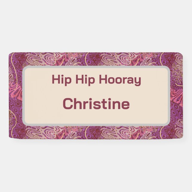 Lona Hip Hip Hooray Adult Birthday (Horizontal)