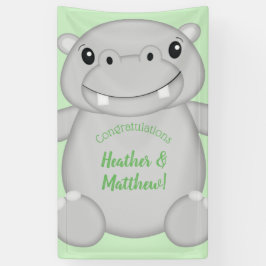 Lona Hippo Baby Shower