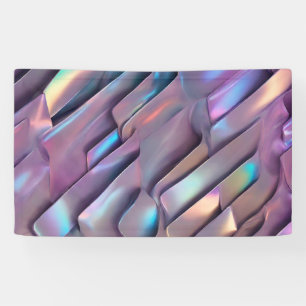 Lona Hiridiscente futurista/holográfico abstracto