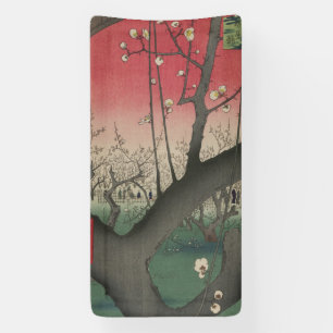 Lona Hiroshige Finca de ciruelos Kameido: Japonés vinta