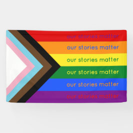 Lona Historias Importan Orgullo Gay Intersección Bander