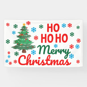 LONA HO HO HO FELIZ NAVIDAD