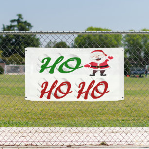 Lona Ho Ho Ho Ho Santa Claus Navidades de escritura ver