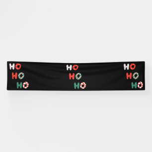 Lona Ho Ho Ho Navidad 2.5x12 Banner de Vinilo