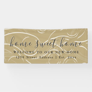 Lona Hogar, dulce hogar  Bienvenida Fiesta Calentador d