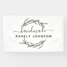 Lona Hojas de Laurel Verde Personalizadas