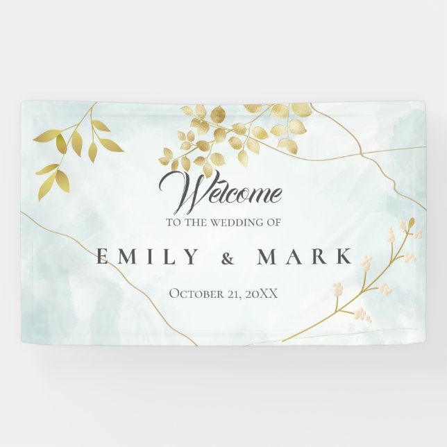 Lona Hojas de oro (Horizontal)