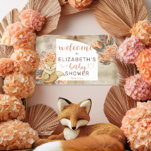 Lona Hojas de palma   Bienvenida a Baby Shower de Hydra