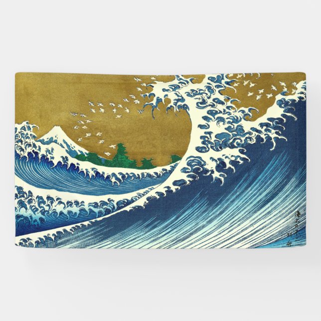 Lona Hokusai Gran Ola Arte Japonés (Horizontal)