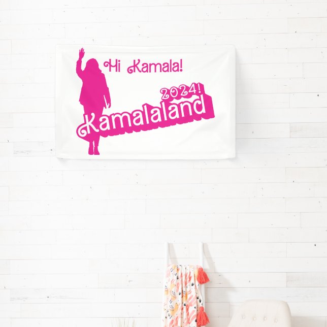 Lona "Hola Kamala" - Cartel (lema B) (in situ)