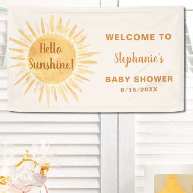Lona Hola Sunshine Baby Shower (Subido por el creador)