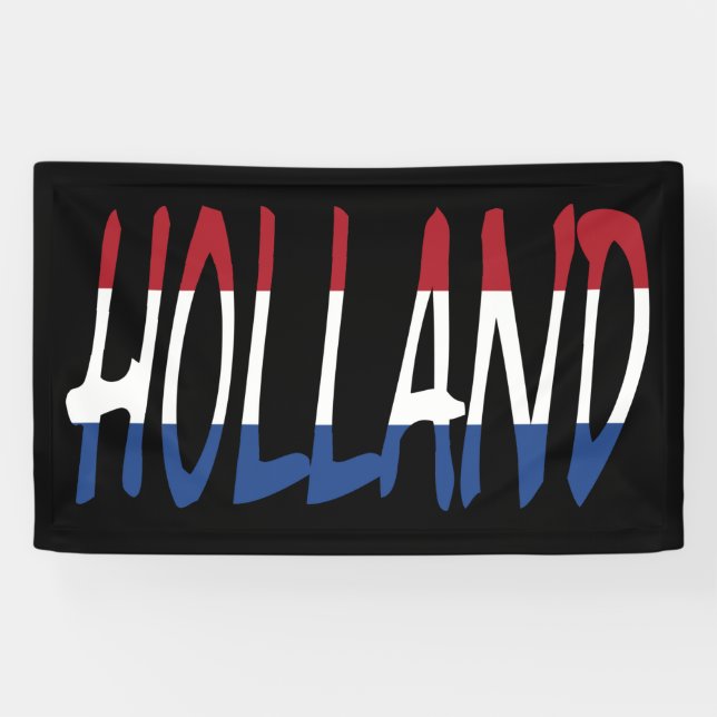 Lona Holanda colocada sobre la bandera de los Países Ba (Horizontal)