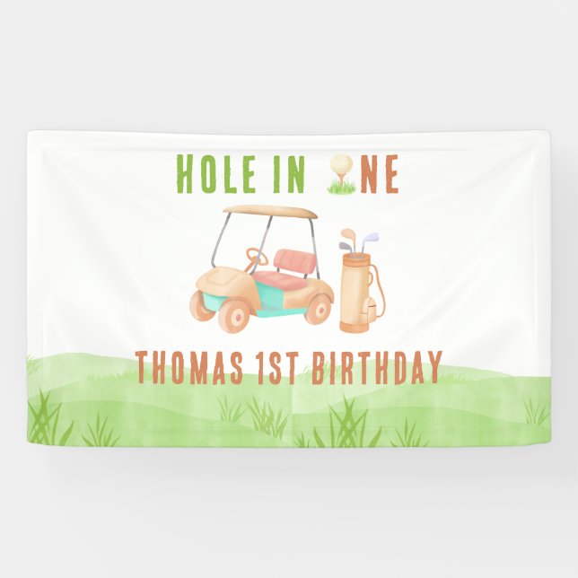 Lona Hole In One First Birthday Party (Horizontal)