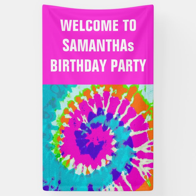 Lona holiES - Estilo de batik de espiral de energía (Vertical)