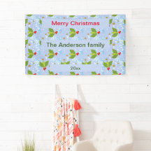 Holly berries hojas patrón Feliz Navidad