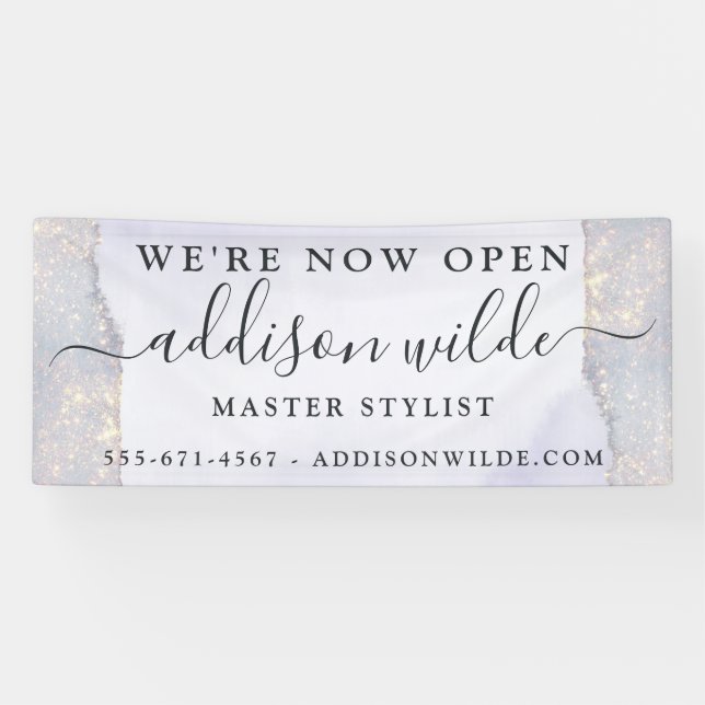 Lona Holographic Purple Purpurina Luxury Glam Business (Horizontal)