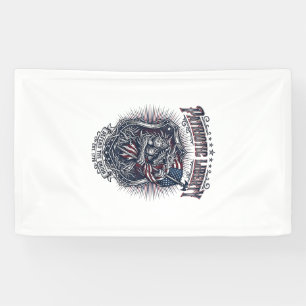Lona Hombre lobo patriota Patriota Horror Monstruo Patr