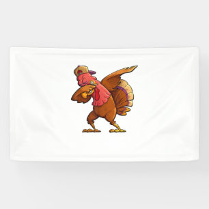 Lona Hombres de Acción de Gracias de Dabbing Turkey