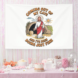 Lona Hombres Jesús saliendo de mi cueva