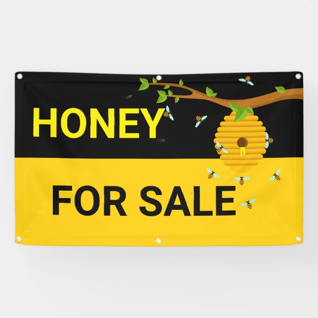Lona Honey For Sale Honeycomb Flying Bees Bee Hive (Horizontal)