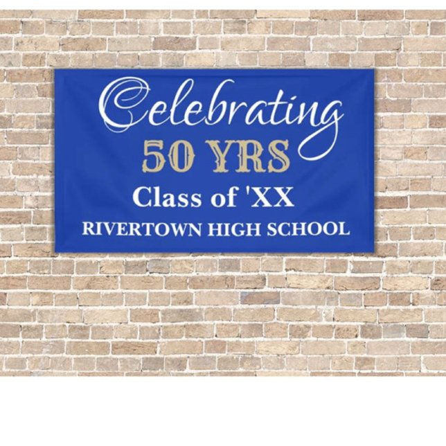 Lona ¡Hora de la celebración! Bandera Reunión de clase  (Subido por el creador)