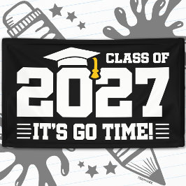 Lona Hora de Partir Cita de Graduación Clase de Grado d