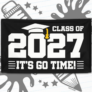 Lona Hora de Partir Cita de Graduación Clase de Grado d
