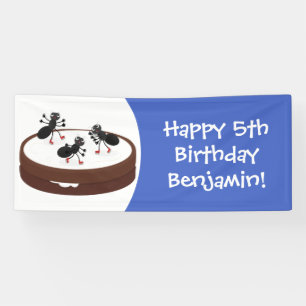 Lona Hormigas felices patinando hielo en personalizado 