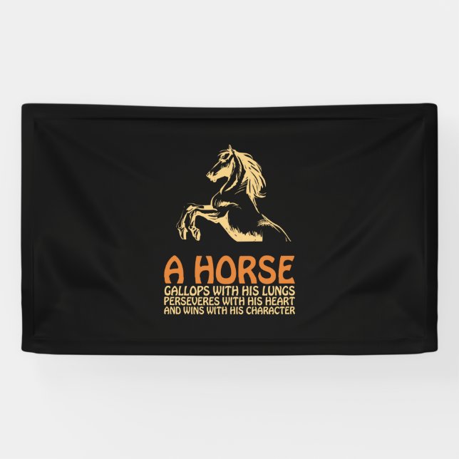 Lona Horse Art A Horse Gallops (Horizontal)