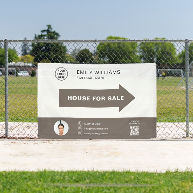 Lona House for Sale Real Estate Logo QR Code (in situ)