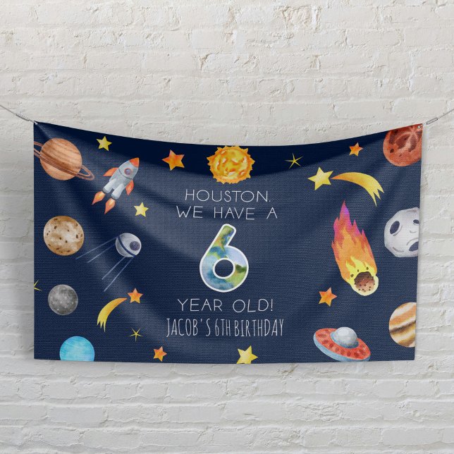 Lona Houston We Have A 6 Year Old 6th Birthday Party (Subido por el creador)