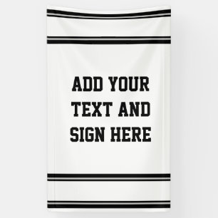 Lona HUELLAS DEPORTIVAS - Blanco negro + tus ideas