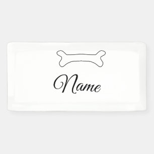 Lona Hueso de perro añadir nombre de perro foto persona