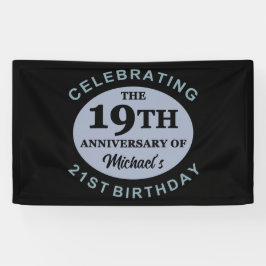 Lona Humor de cumpleaños 40 personalizado