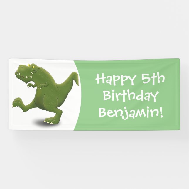 Lona Humor divertido de los personalizados de los dinos (Horizontal)