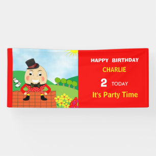 Lona Humpty Dumpty Niños con Temas de Cumpleaños Fies