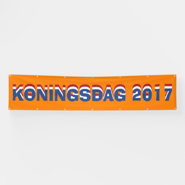 Lona Hup Holland Hup, Países Bajos Koningsdag 2017 (Horizontal)