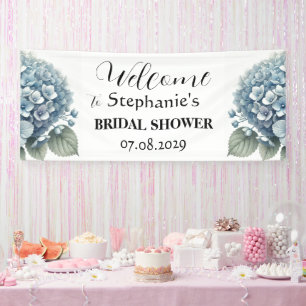 Lona Hydrangea Blue Flowers Rústica Bridal Shower