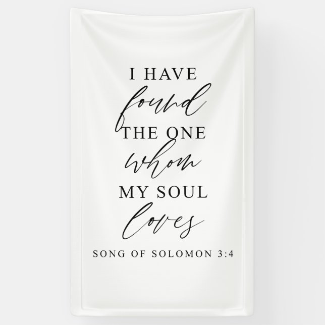 Lona I Have Found the One Wedding Backdrop Decor (Vertical)