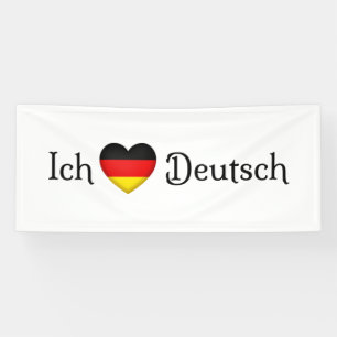 Lona "I Heart German", asignatura favorita de la escuel